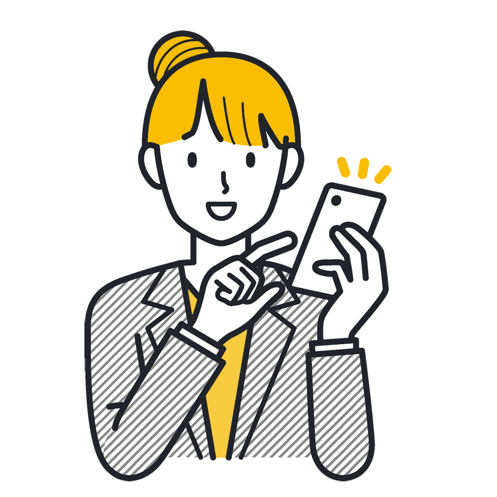 面談するイラスト